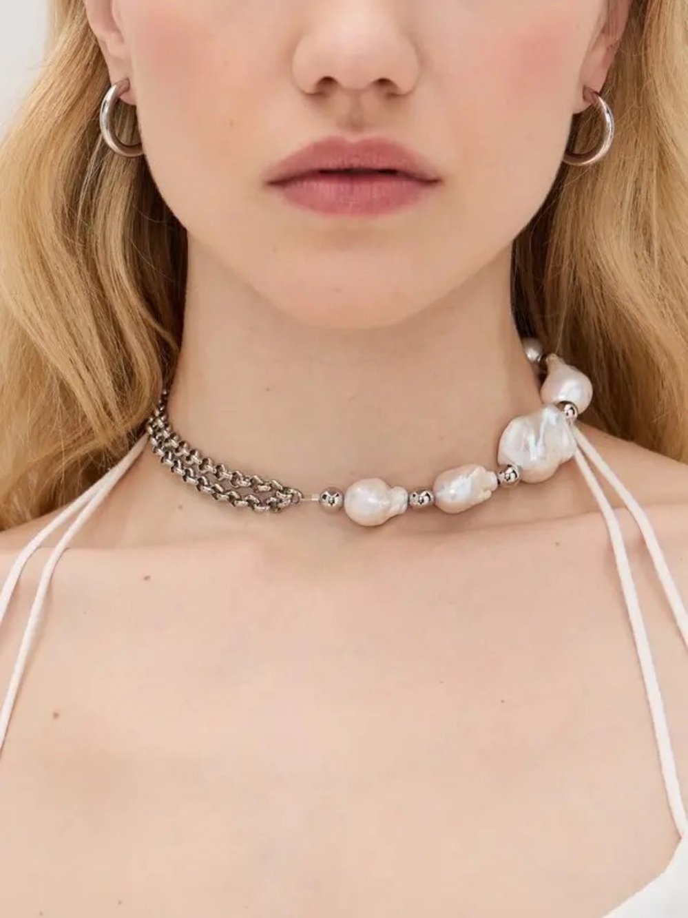 $228 Justine Clenquet
Pearl Choker, Silver